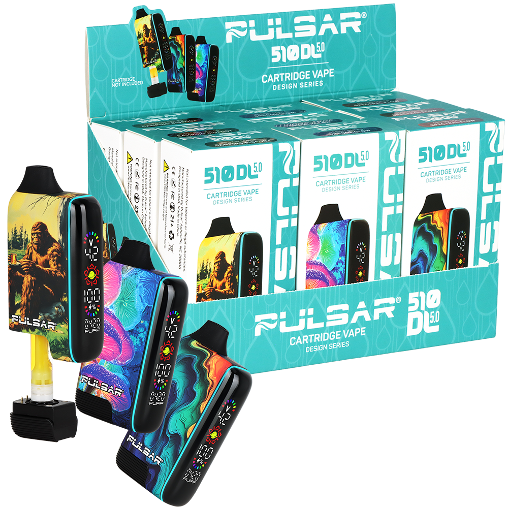 Pulsar 510 DL 5.0 Precision Voltage Control LCD Screen Vape Bar | Design Series | 1000mAh